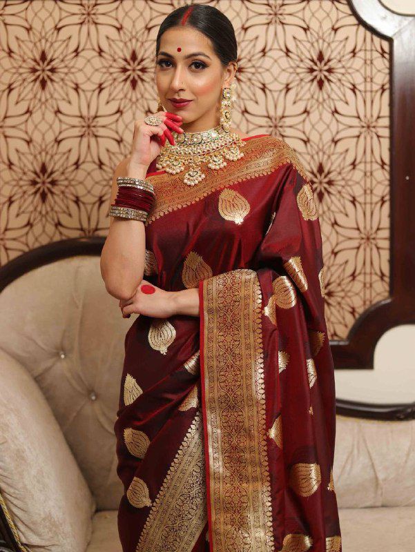 Mahi By Aab Art Silk Jacquard Border Wedding Wear Saree Orders In India